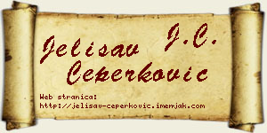 Jelisav Čeperković vizit kartica